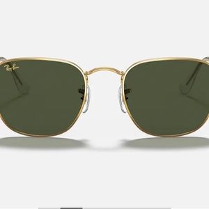 Ray Ban Frank 3857 with polished gold rims. Great condition!